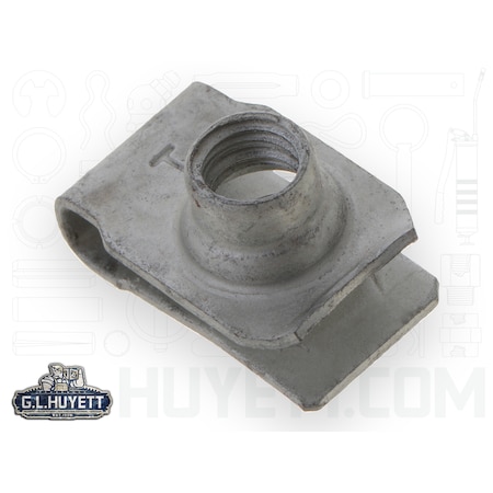 A Raymond Tinnerman Spring Nut, 5/16"-18, U Shape, Zinc Plated Finish EFUN-LUGS565763-3963/B